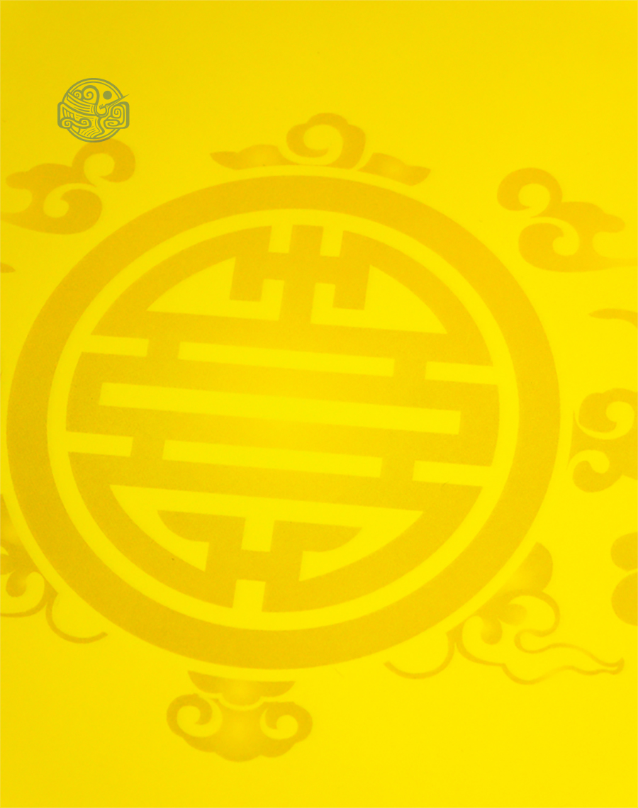 Giấy In Sớ thủy ba viền mỏng có ấn 1000DL65 a3s vàng - Ảnh 3