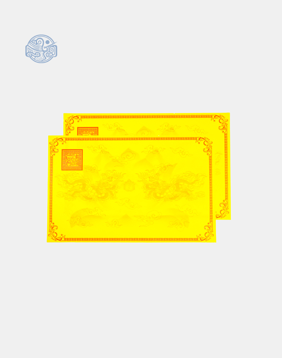 Giấy in sớ Việt Lạc rồng chầu RHSV a3s nền vàng - Ảnh 3