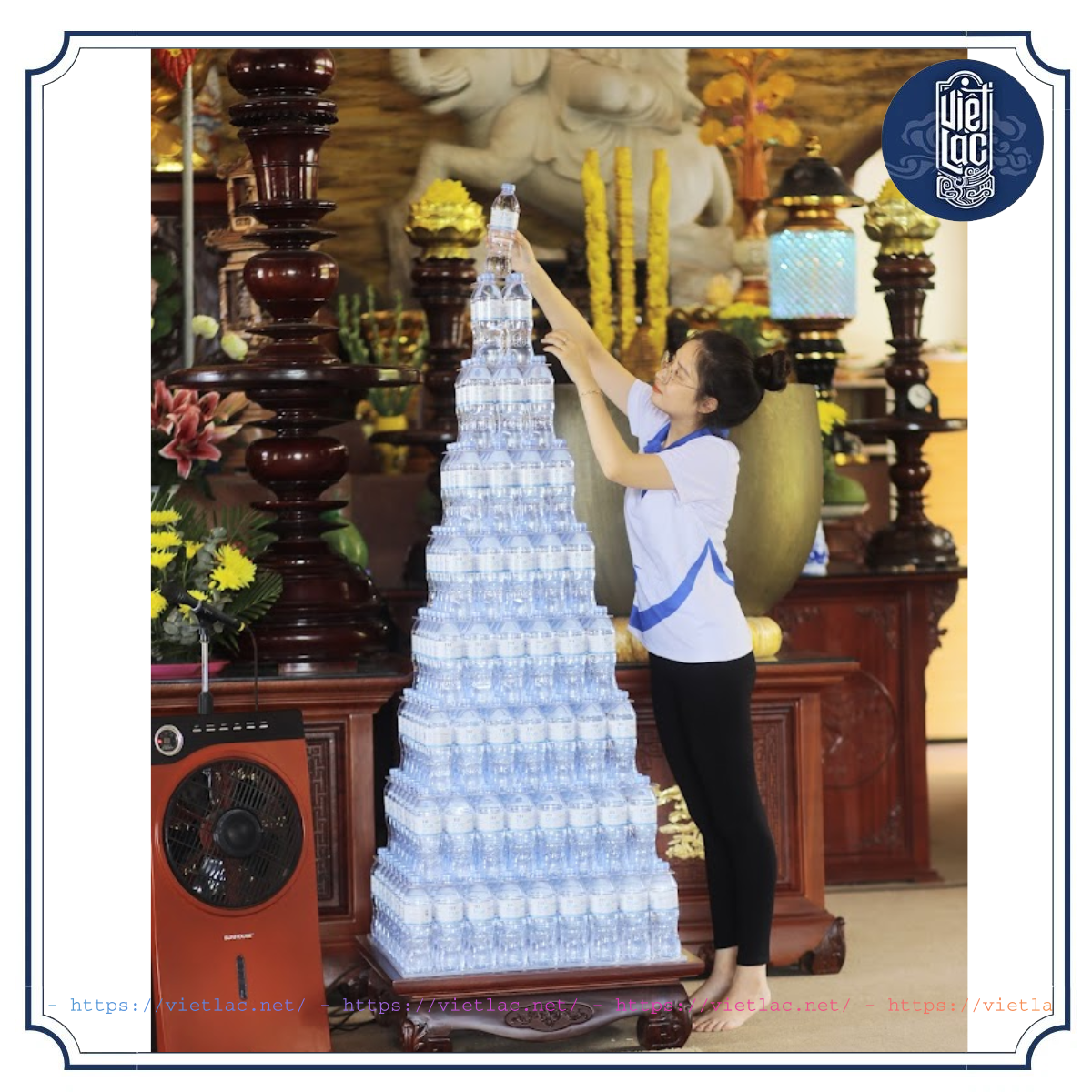 Bộ khay bày nước hình tháp vuông - Ảnh 9