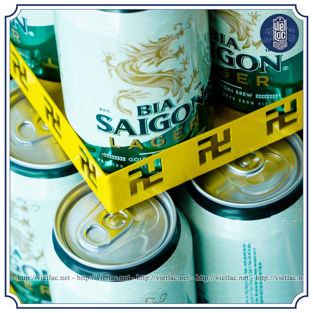 Bộ khay thép vuông bày tháp bia, nước ngọt - Ảnh 2