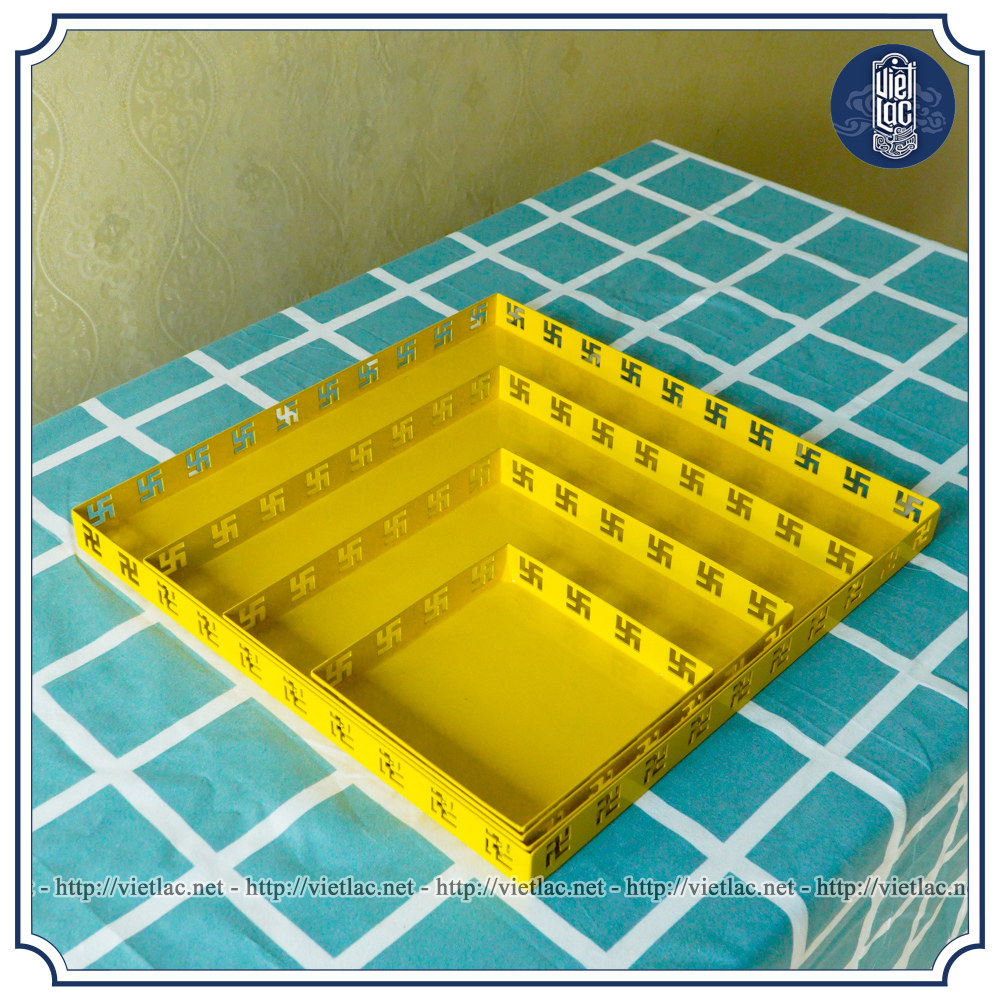 Bộ khay thép vuông bày tháp bia, nước ngọt - Ảnh 4