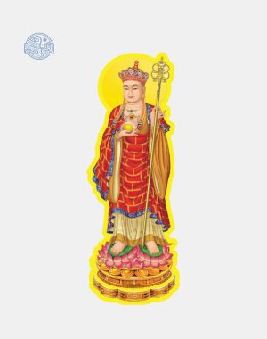 Tranh Địa Tạng Vương Bồ Tát chất liệu nhựa xốp