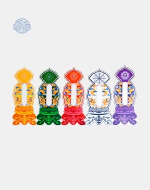 Bài vị Long Vân Khánh Hội Pháp Luân nhựa xốp fomex cao 40cm