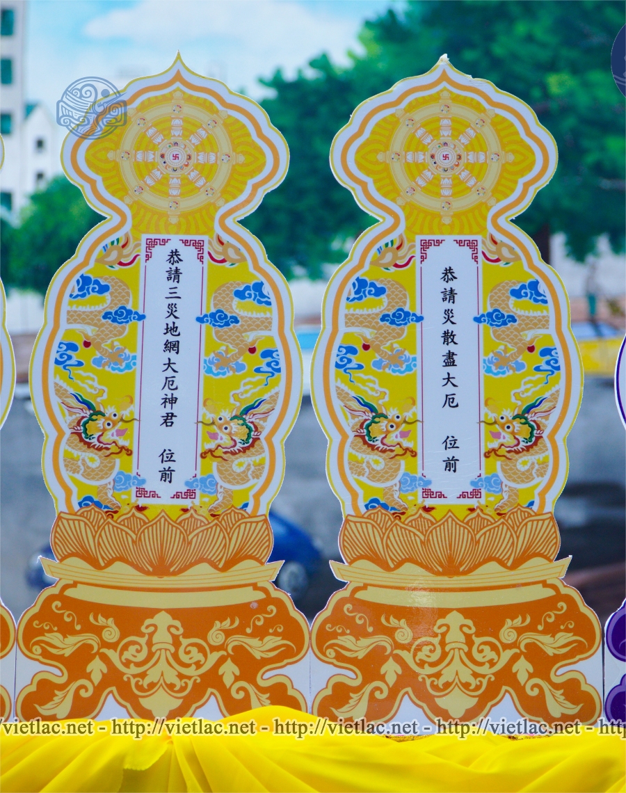 Bộ bài vị hạn Long Vân Khánh Hội Pháp Luân nhựa xốp - Ảnh 3