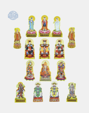 Bộ tranh cúng 15 bức thông dụng 60cm ép plastic