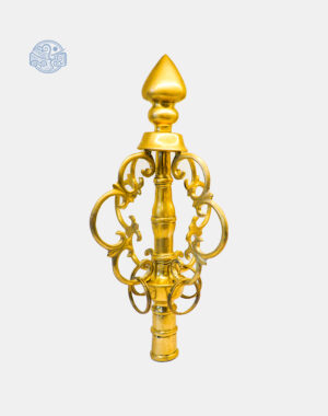 Đầu tích trượng cao 32cm đồng