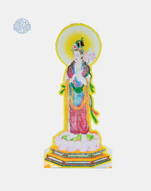 Tranh Quán Thế Âm Bồ Tát (vẽ tay) chất liệu nhựa xốp