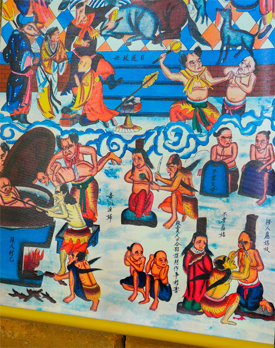 Bộ tranh Thập Điện Diêm Vương chất liệu canvas - Ảnh 3