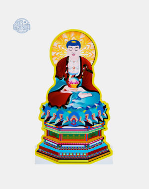 Tranh Đức Phật A Di Đà (vẽ tay) chất liệu nhựa xốp