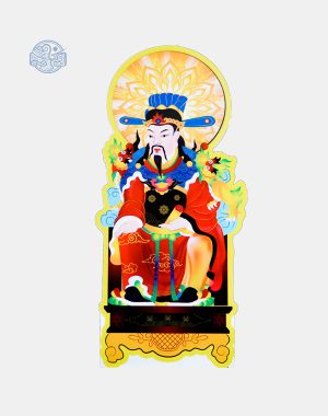 Tranh Bắc Đẩu Tinh Quân (vẽ tay) chất liệu nhựa xốp