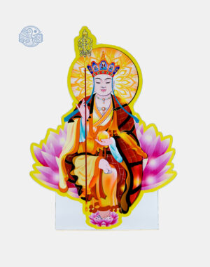 Tranh Địa Tạng Vương Bồ Tát (vẽ tay) chất liệu nhựa xốp