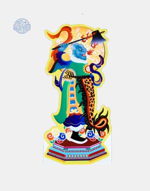 Tranh Sơn Tiêu Độc Cước (vẽ tay) chất liệu nhựa xốp