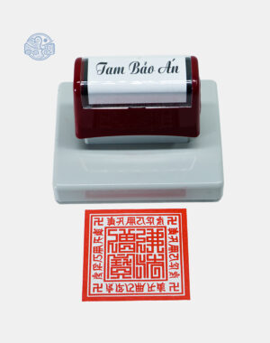 Dấu triện tam bảo án thấm mực