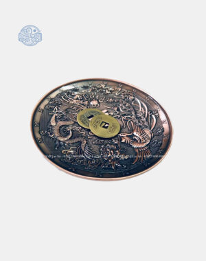 Đĩa xin đài âm dương Long Phụng Ngũ Phúc