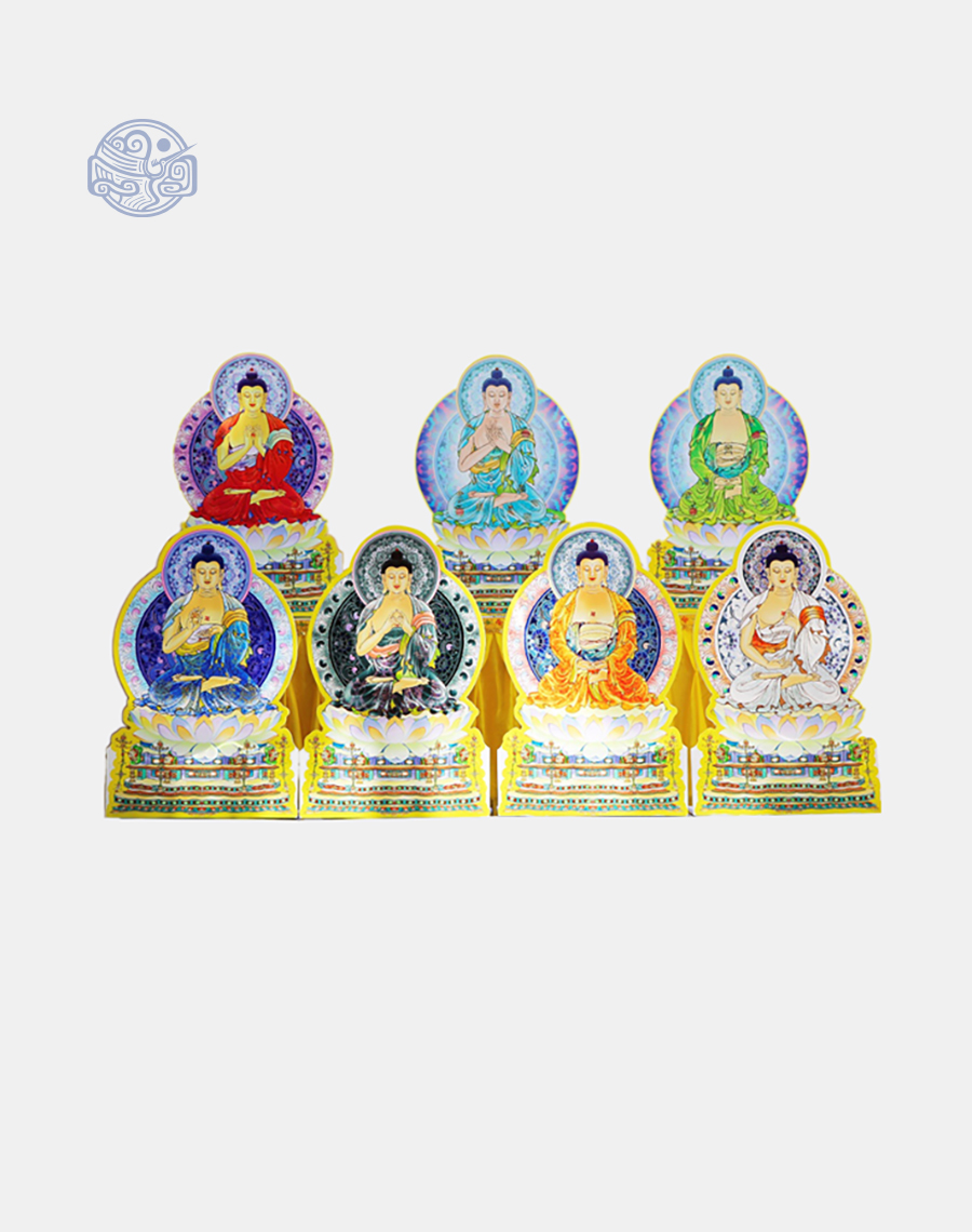 Bộ tranh Thất Phật chất liệu nhựa xốp