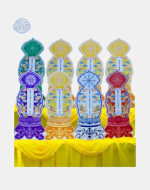 Bộ bài vị hạn Long Vân Khánh Hội Pháp Luân nhựa xốp