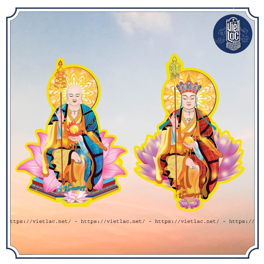 Bộ tranh cúng 17 bức thông dụng bìa cứng ép plastic - Ảnh 4