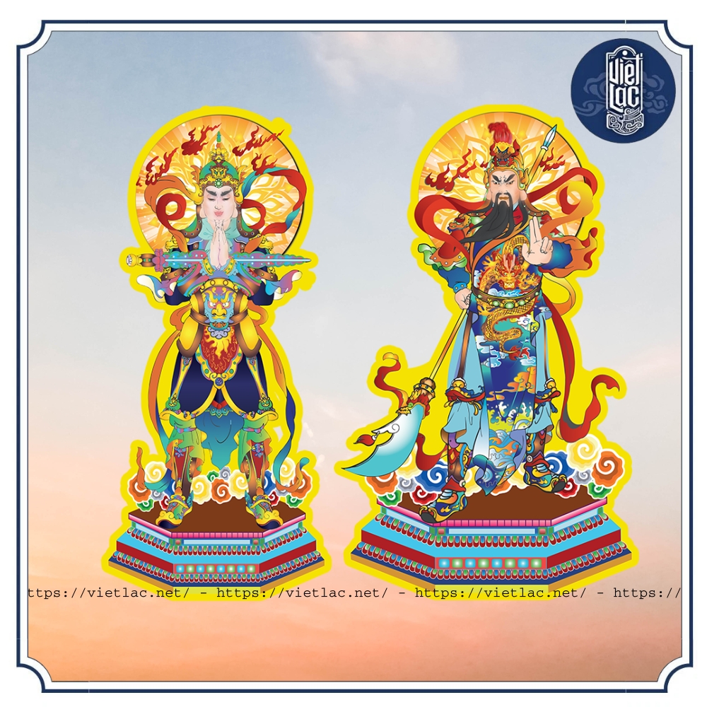 Bộ tranh cúng 17 bức thông dụng bìa cứng ép plastic - Ảnh 2