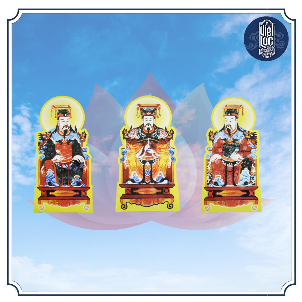 Bộ tranh cúng 15 bức thông dụng 60cm ép plastic - Ảnh 3