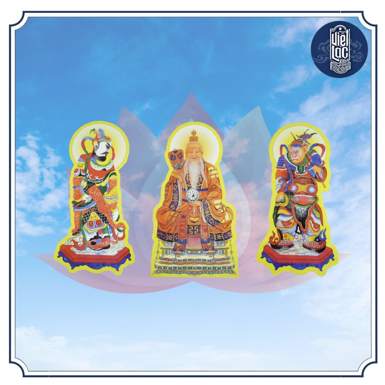 Bộ tranh cúng 15 bức thông dụng 60cm ép plastic - Ảnh 4