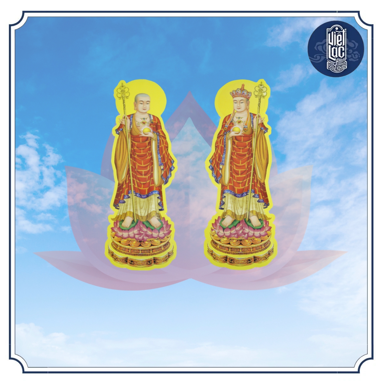 Bộ tranh cúng 15 bức thông dụng 60cm ép plastic - Ảnh 5