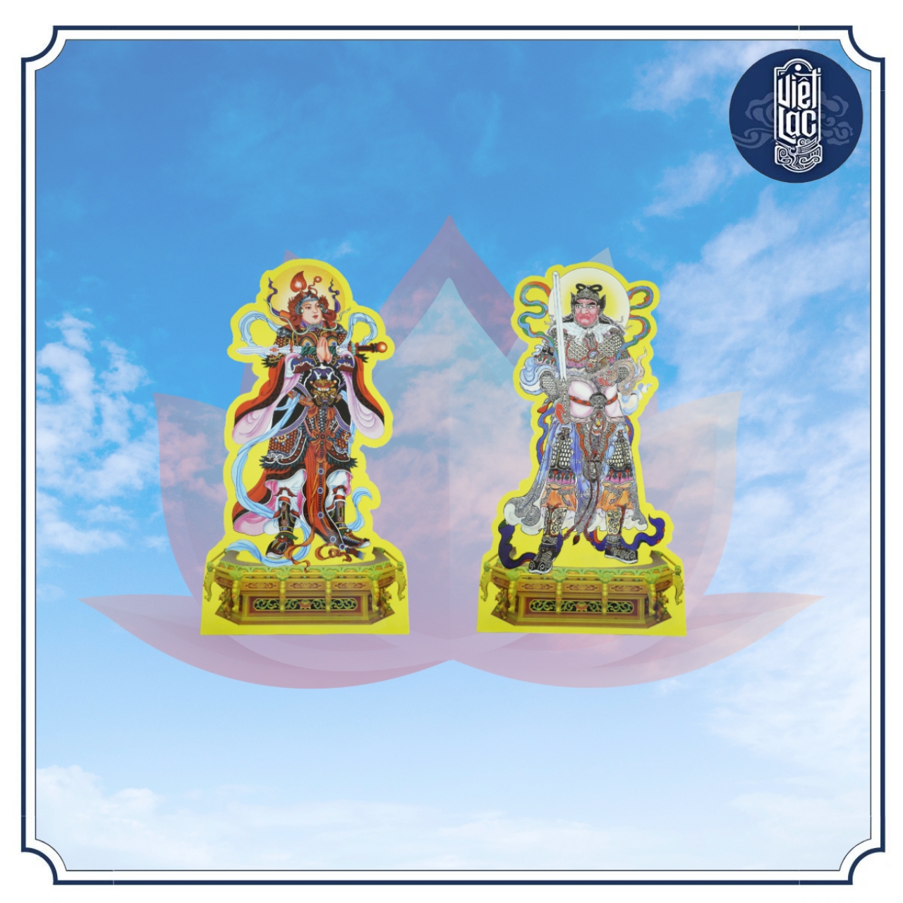 Bộ tranh cúng 15 bức thông dụng 60cm ép plastic - Ảnh 7