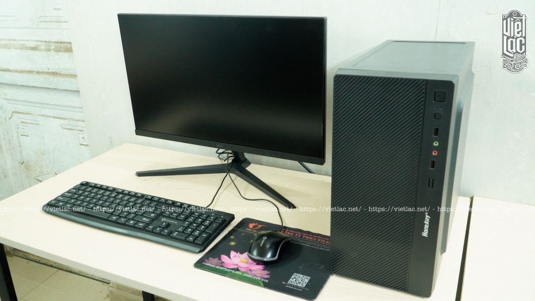 Case PC Huntkey H410/i3 10100/ram 8gb/ssd240/nguồn xigmatek x350/vỏ Huntkey - Ảnh 2