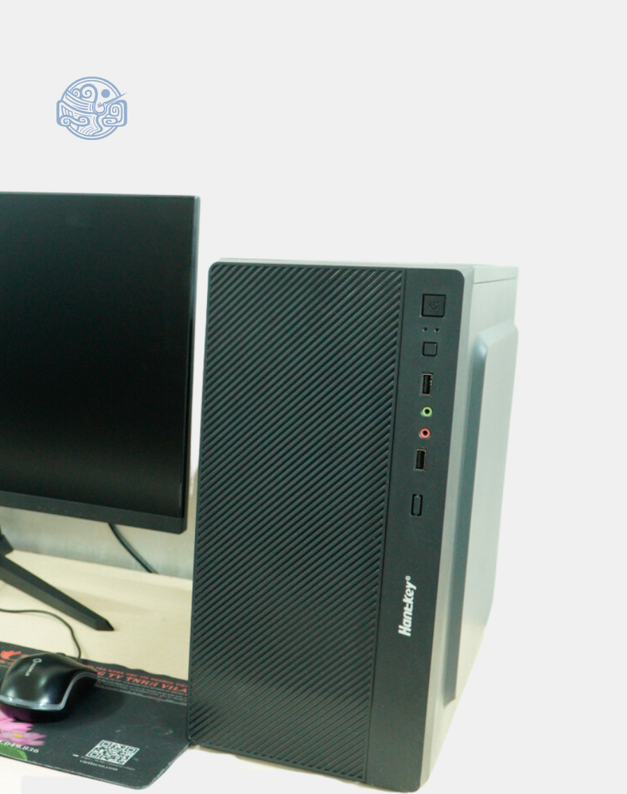 Case PC Huntkey H410/i3 10100/ram 8gb/ssd240/nguồn xigmatek x350/vỏ Huntkey