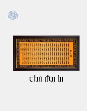 Tranh kinh chất liệu canvas đóng khung