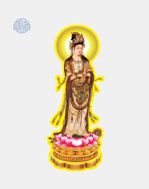 Tranh Bồ Tát Đại Thế Chí chất liệu nhựa xốp