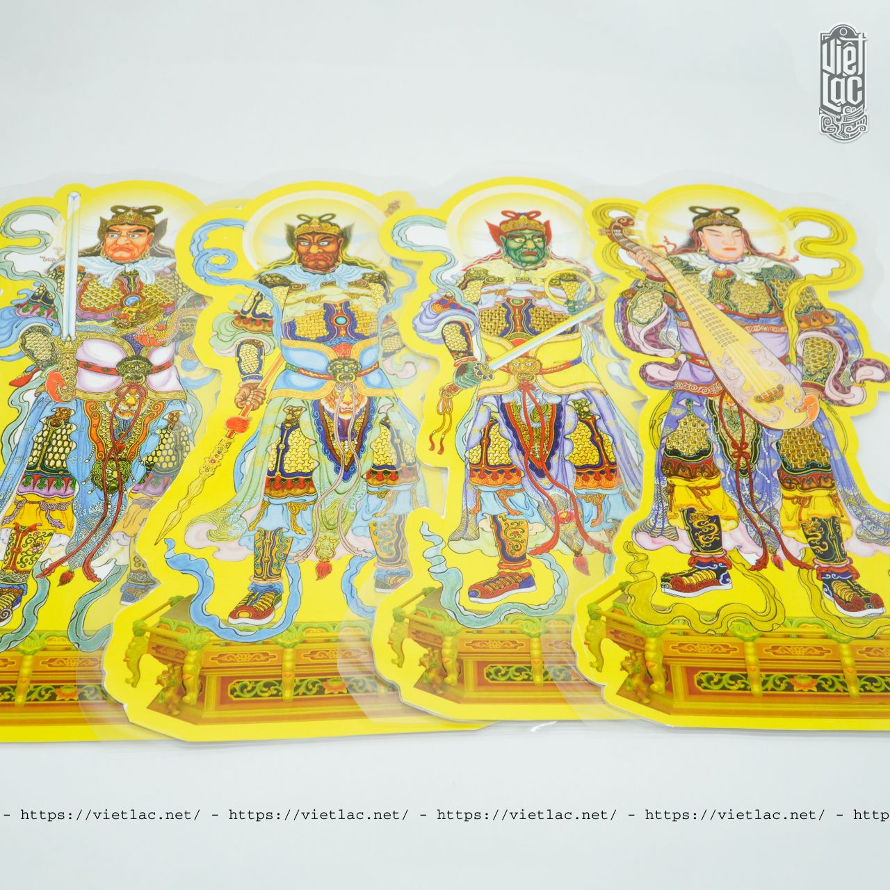 Bộ tranh Tứ Đại Thiên Vương chất liệu bìa cứng ép plastic - Ảnh 6