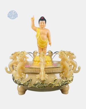 Tượng Phật Đản Sanh đá thạch anh