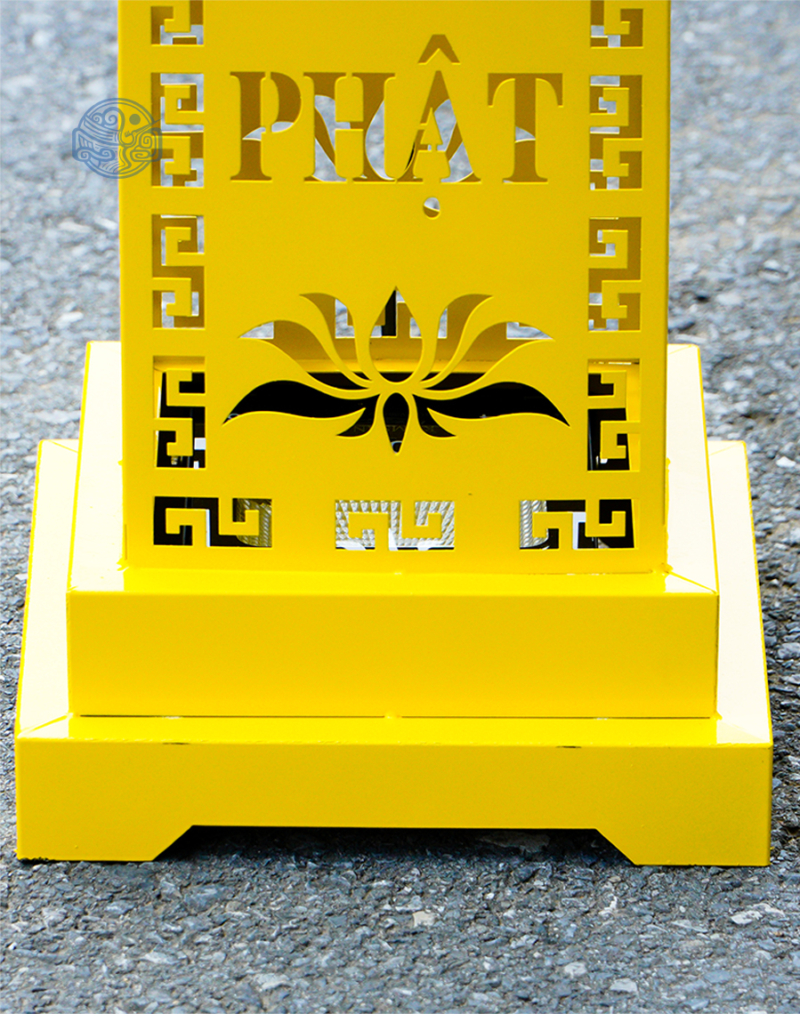 Trụ đèn hoa sen vuông 110 cm - Ảnh 2