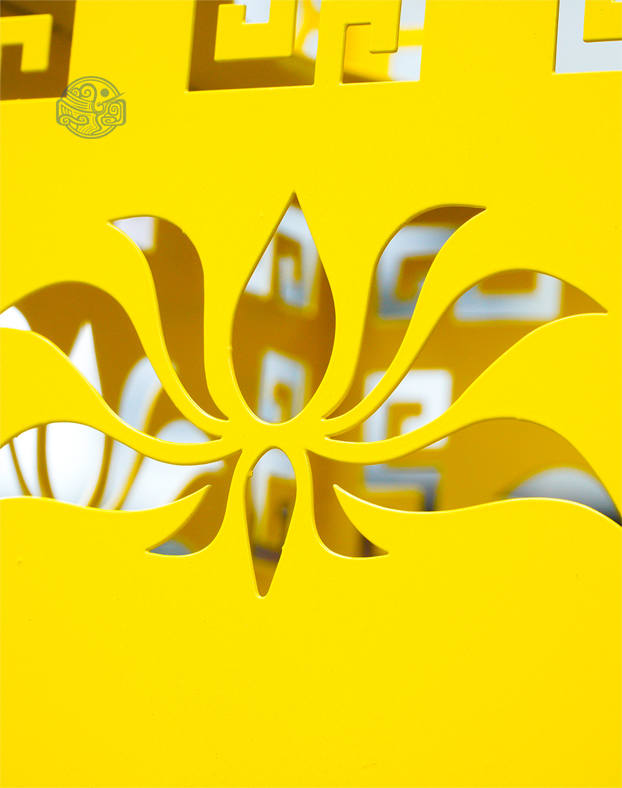 Trụ đèn hoa sen vuông 110 cm - Ảnh 3