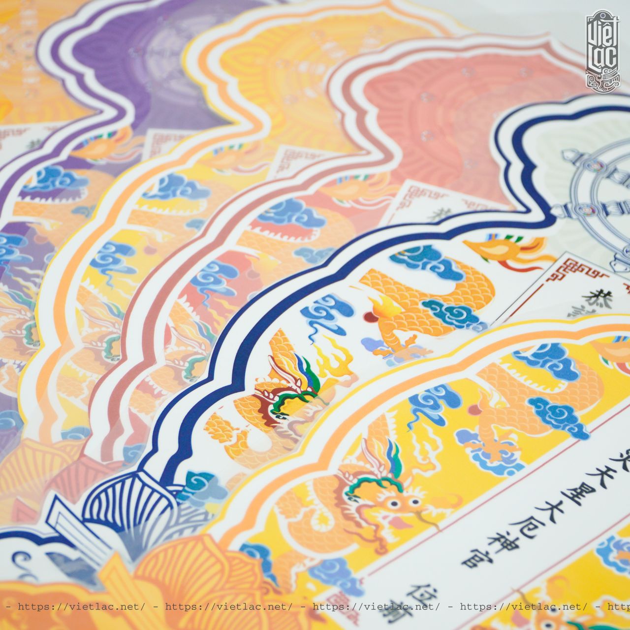 Bộ bài vị hạn (8 chiếc) chất liệu bìa cứng ép plastic - Ảnh 3