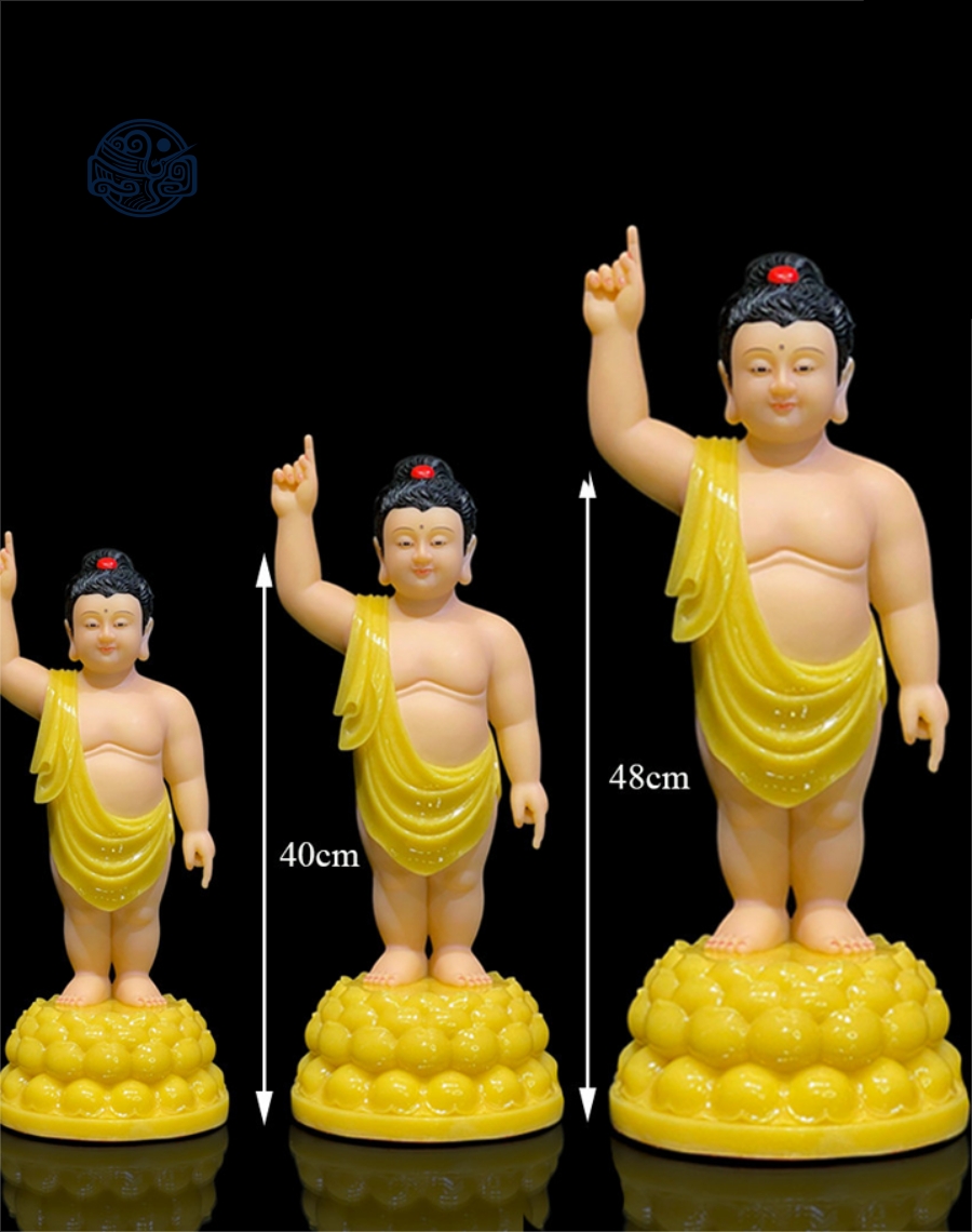 Tượng Phật Đản Sanh đá thạch anh - Ảnh 2