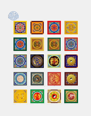 La Phông Ốp Trần Họa Tiết Vẽ Sơn Bóng