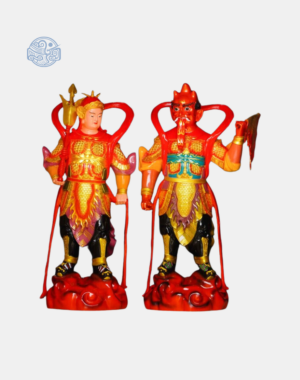 Tượng Hộ Pháp Vi Đà và Tiêu Diện Đại Sĩ bằng composite cao 90cm