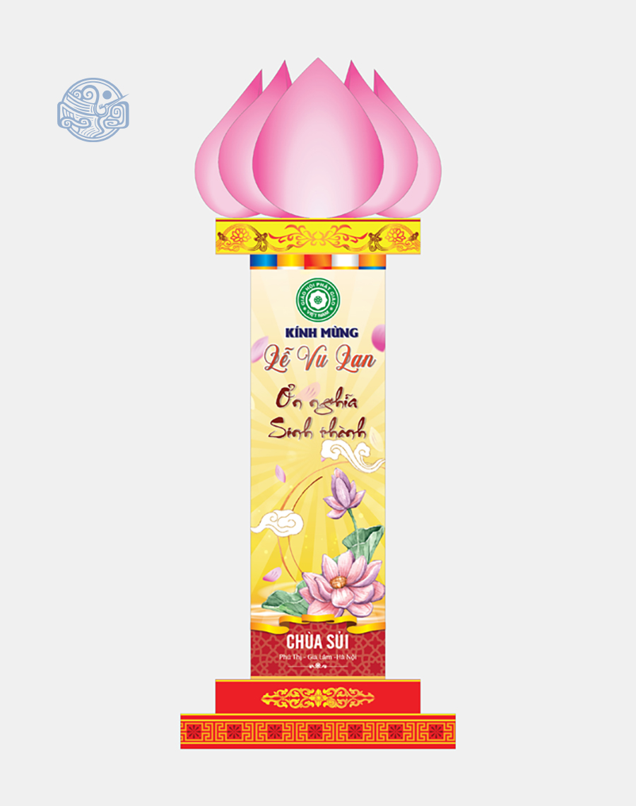 Trụ đèn sen thiết kế (mừng đại lễ Phật Đản, Vu Lan, tết,...) - Ảnh 8