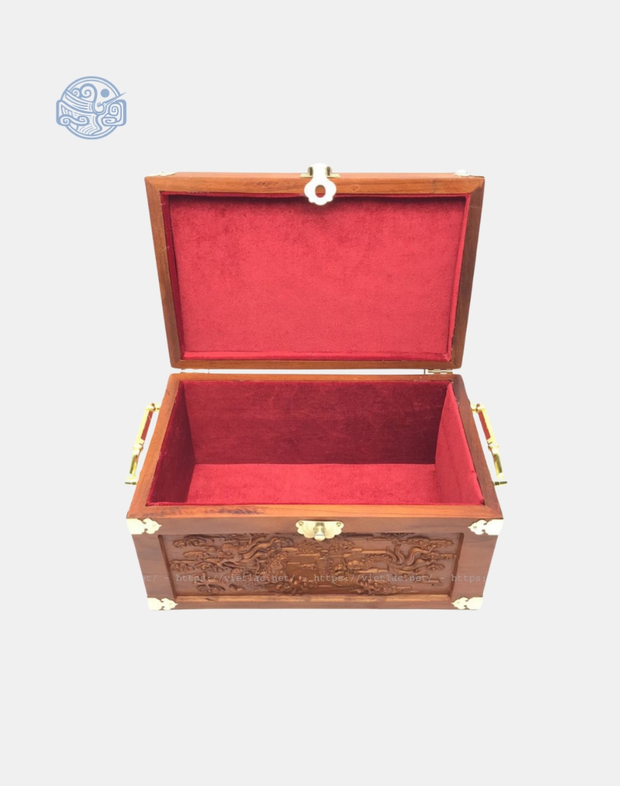 Tráp hầu đồng gỗ gõ đỏ - Ảnh 2