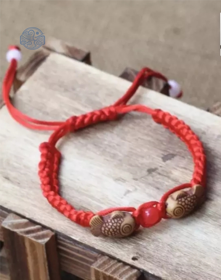 Vòng tay chỉ đỏ cá chép may mắn - Ảnh 2