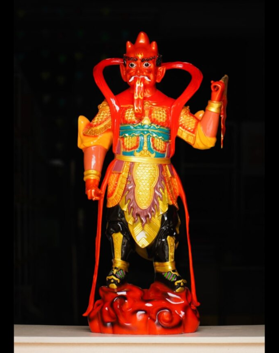 Tượng Hộ Pháp Vi Đà và Tiêu Diện Đại Sĩ bằng composite cao 90cm - Ảnh 2