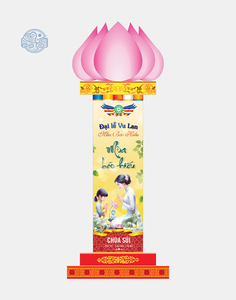 Trụ đèn sen thiết kế (mừng đại lễ Phật Đản, Vu Lan, tết,...) - Ảnh 10