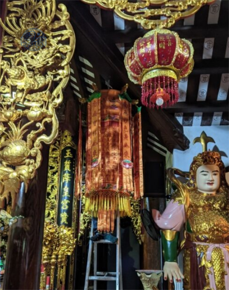 Lọng thêu Bát nhã tâm kinh - Ảnh 3