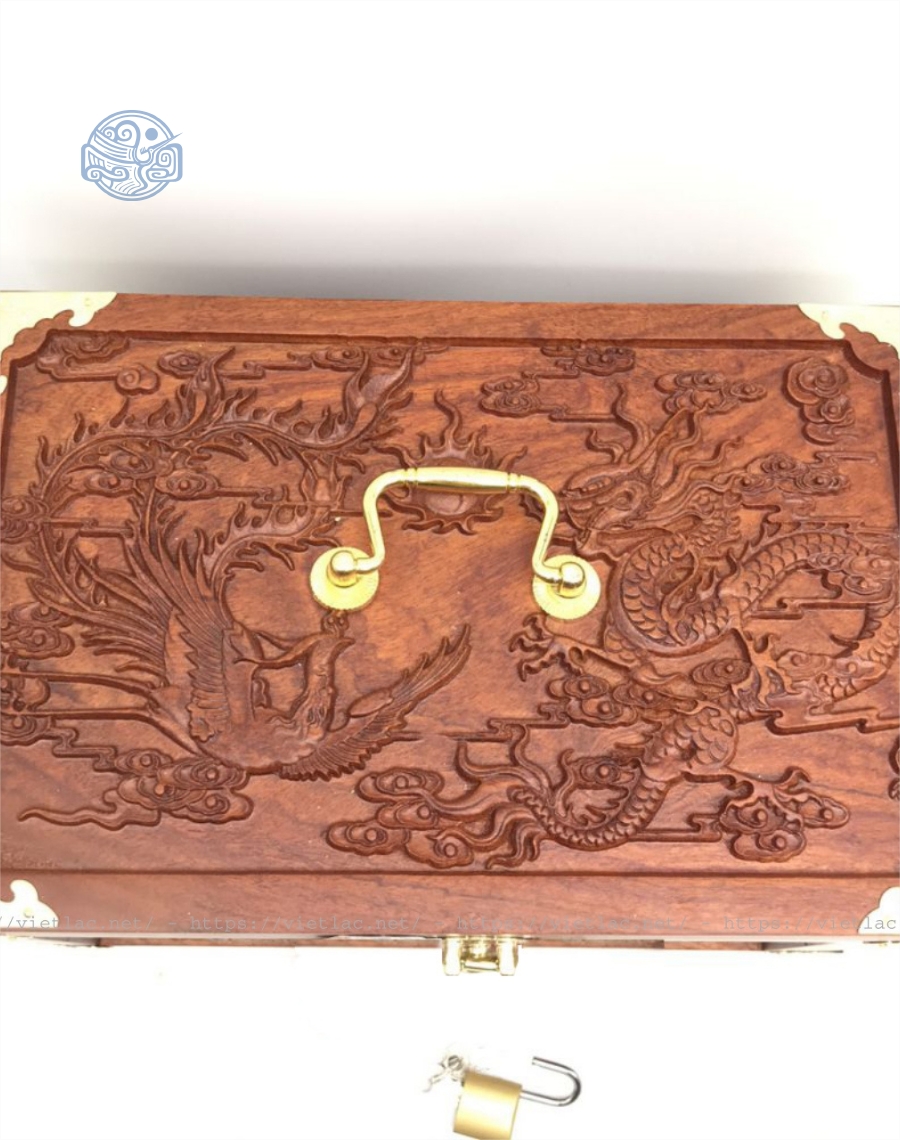 Tráp hầu đồng gỗ gõ đỏ - Ảnh 3