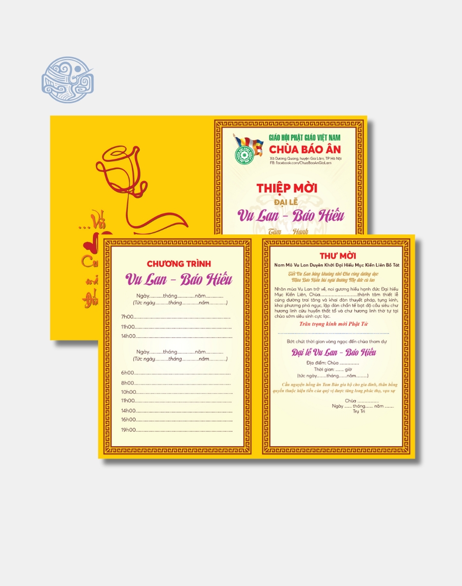 Thiệp mời thiết kế (mùa Vu Lan, Phật Đản, lễ, tết,...) - Ảnh 10