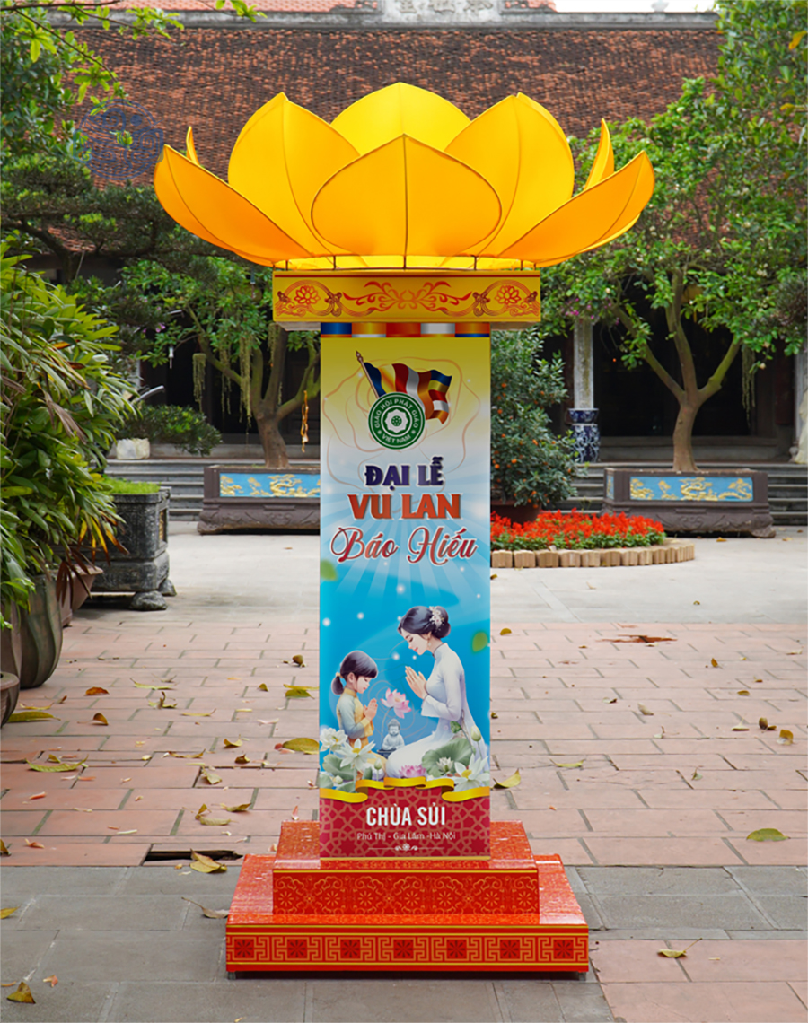 Trụ đèn sen thiết kế (mừng đại lễ Phật Đản, Vu Lan, tết,...) - Ảnh 13