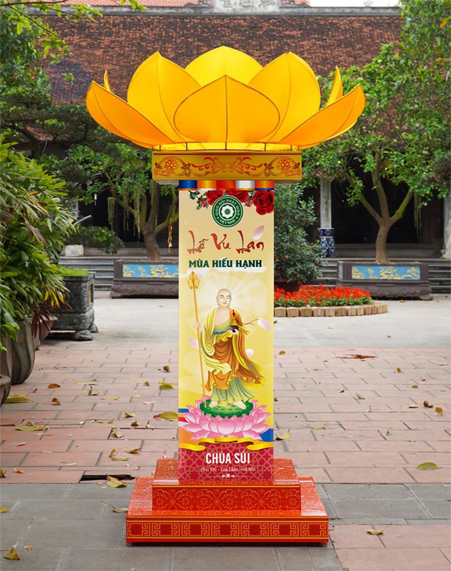 Trụ đèn sen thiết kế (mừng đại lễ Phật Đản, Vu Lan, tết,...) - Ảnh 14