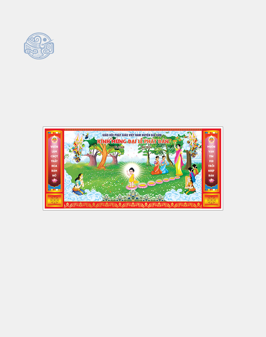 Phông nền sân khấu - Backdrop Phật Đản - Ảnh 6