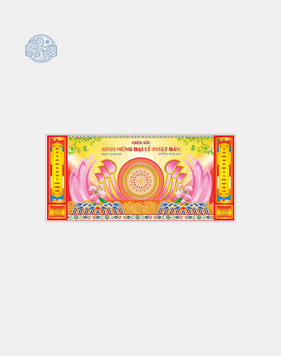 Phông nền sân khấu - Backdrop Phật Đản - Ảnh 5